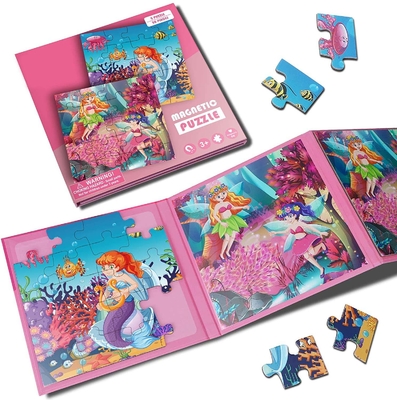 Goede prijs. Zeemeermin Houten Magnetische Puzzle Puzzle Voor Reisspellen online
