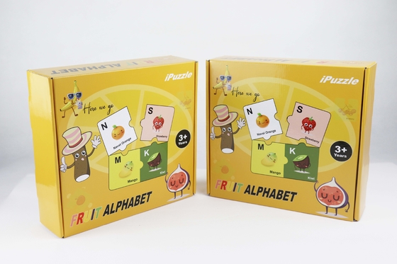 Goede prijs. 2.5mm Dikte Fruit Alphabet Puzzle 28pcs Vernis Afwerking online