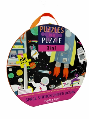 Goede prijs. 100 stukjes kleuters Puzzel 3 in 1 Ruimte Station 18 x 18,5 inch online