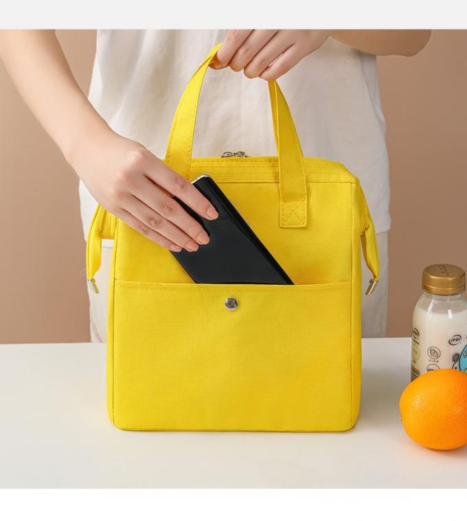 Zoete kleur Isolatie Koeler Tas Thermische Bento Doos Draagtas Met Op maat gemaakte drukwerk 4