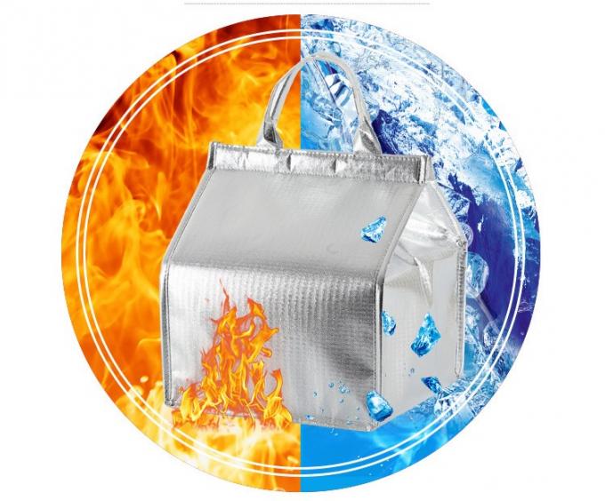 Waterdicht polyester picknickkoeler zak aluminium folie isolatie zak voedselbezorging 3