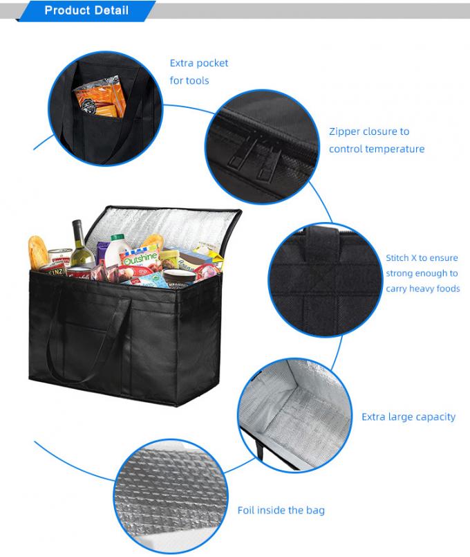 Gepersonaliseerde thermische isolatie koeler zak blik voor een picknick 2