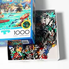 ODM Reuzenvloer Darrell Bush Kanoe Meer Papier Puzzle 1000 stuk 2