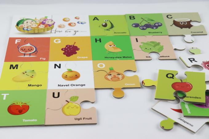 Kinderen vloer alfabet Fruit Puzzle Puzzle Educatieve Spelen 0
