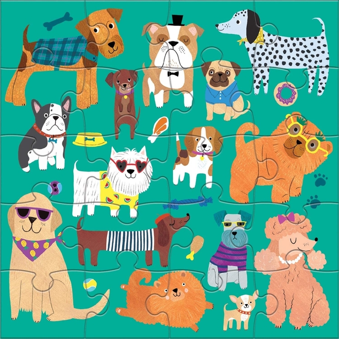 Katten Honden Magnetische Puzzle 6.5 x 6.5 " Multicolor 2