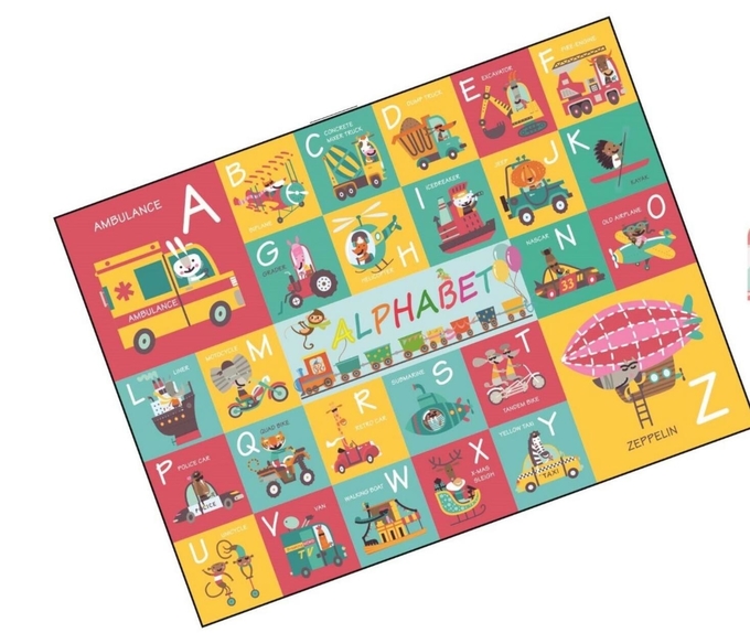CMYK vloerpapier Puzzel Puzzle Educatief voor kinderen van 4-8 jaar 1